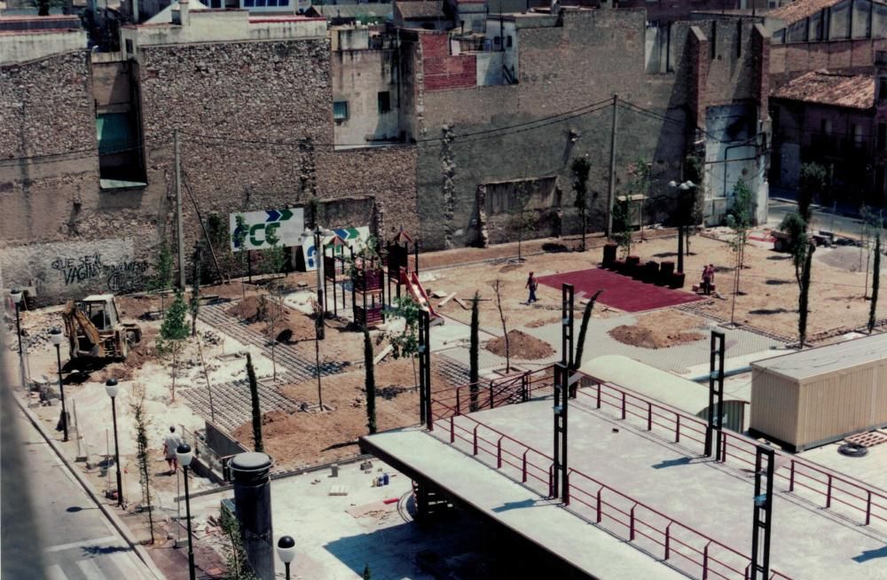 El procés de construcció de la plaça Catalunya