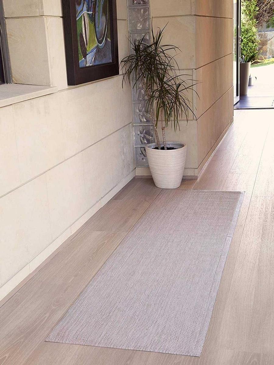 alfombra de recibidor vinilo rosa