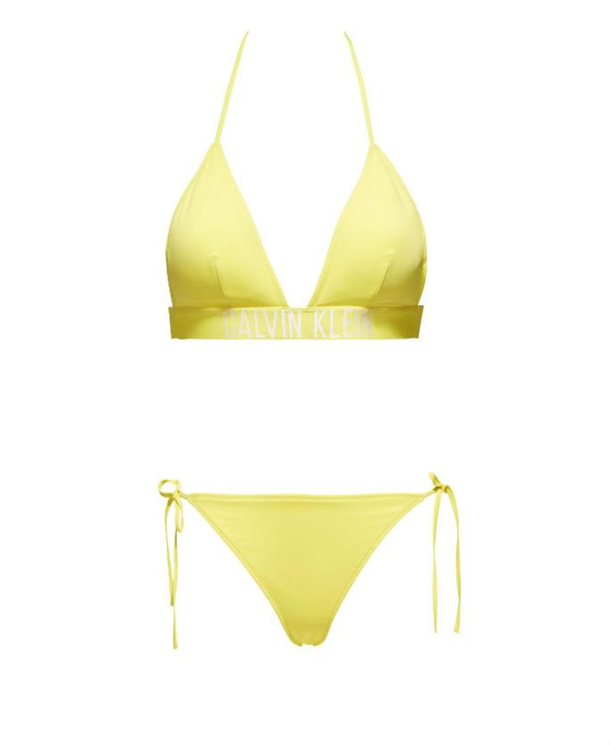 Prendas y complementos en amarillo: bikini de Calvin Klein