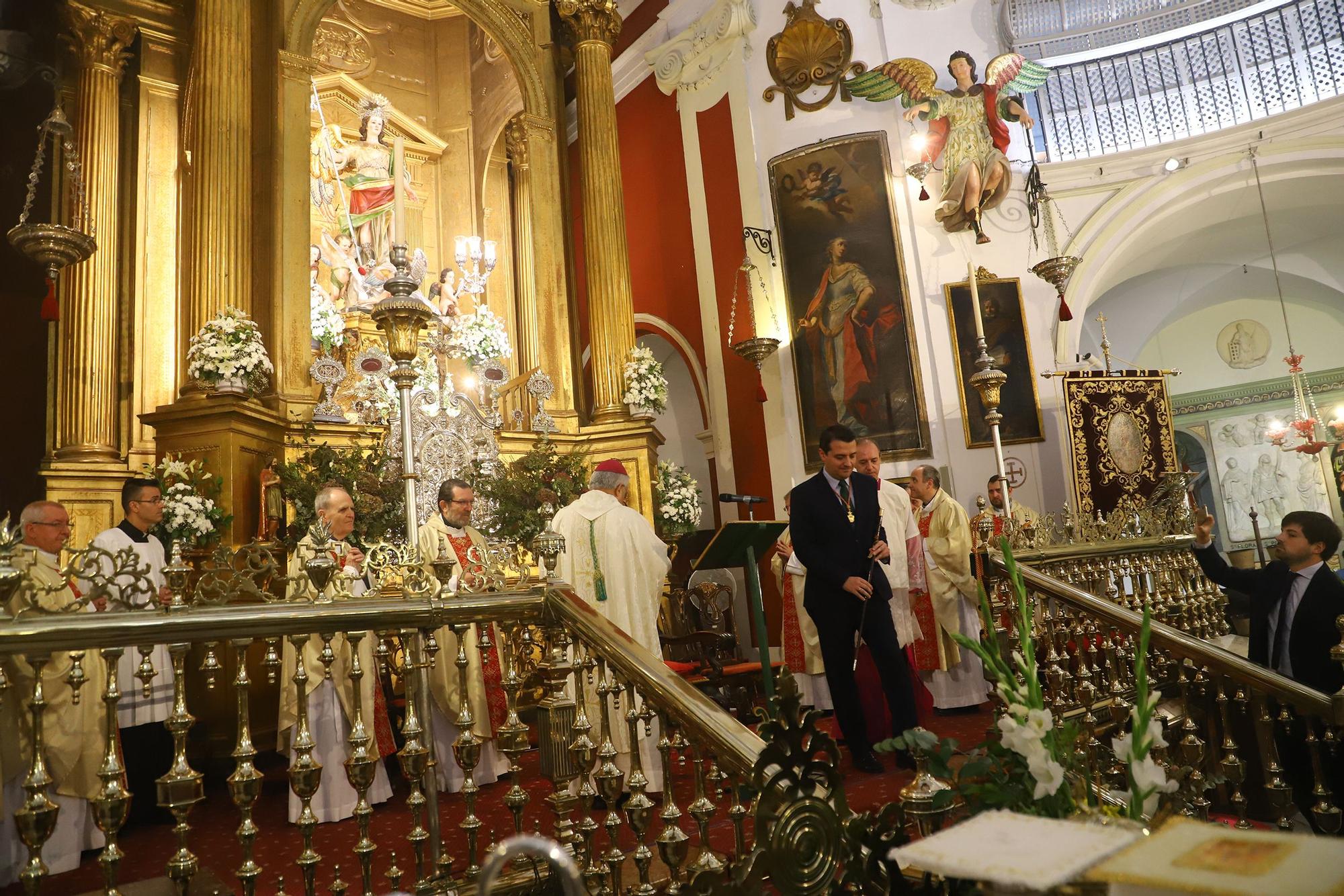 Festividad de San Rafael en la iglesia del Juramento