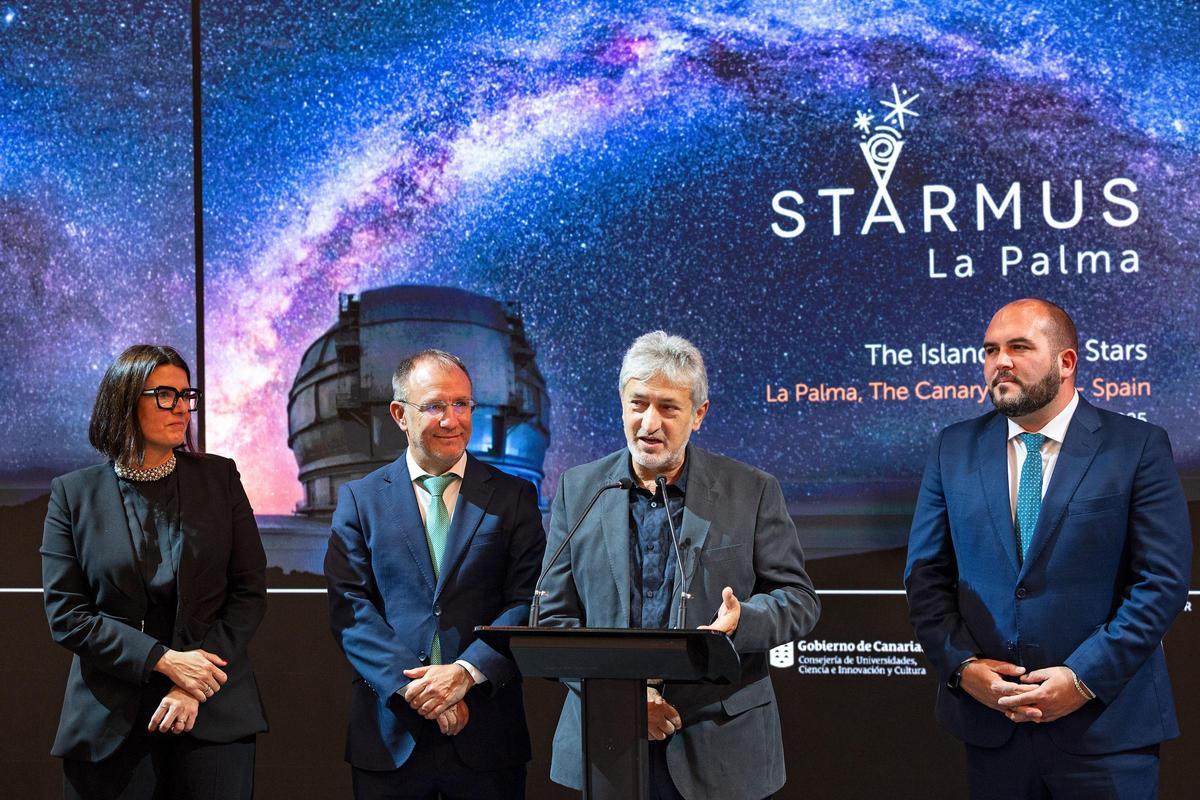 Los promotores de Starmus La Palma presentan el programa en la World Travel Market de Londres.