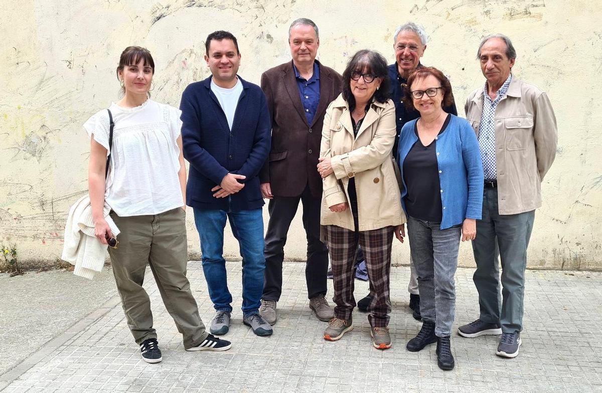 Els set fundadors de l’entitat: Laura Casaponsa, Jordi Caballero, Pere Gasol, Joaquim Aloy, Jordi Basiana, Dolors Cabot i Conxita Parcerisas