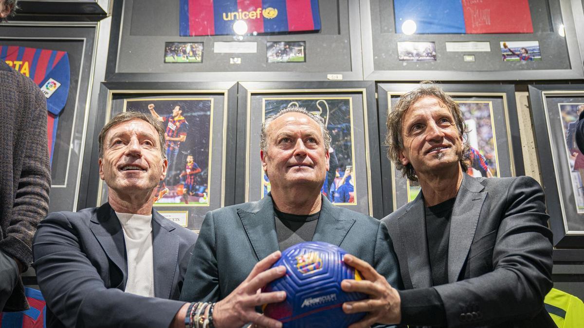 Así presentó Víctor Font a su tridente del proyecto deportivo