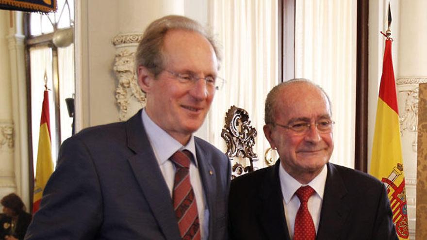 Wolfgang Schuster y Francisco de la Torre, ayer.