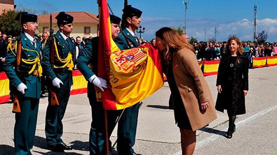 La Guardia Civil durante la jura de bandera de civiles.