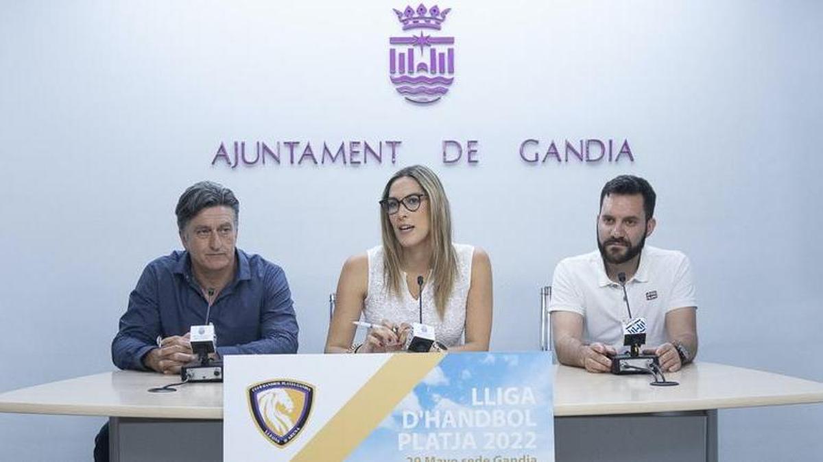 Presentación de la Lliga d'Handbol Platja