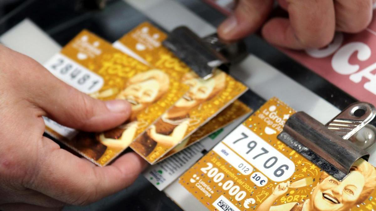 Bitllets de la Grossa de Cap d'Any, en una imatge d'arxiu.