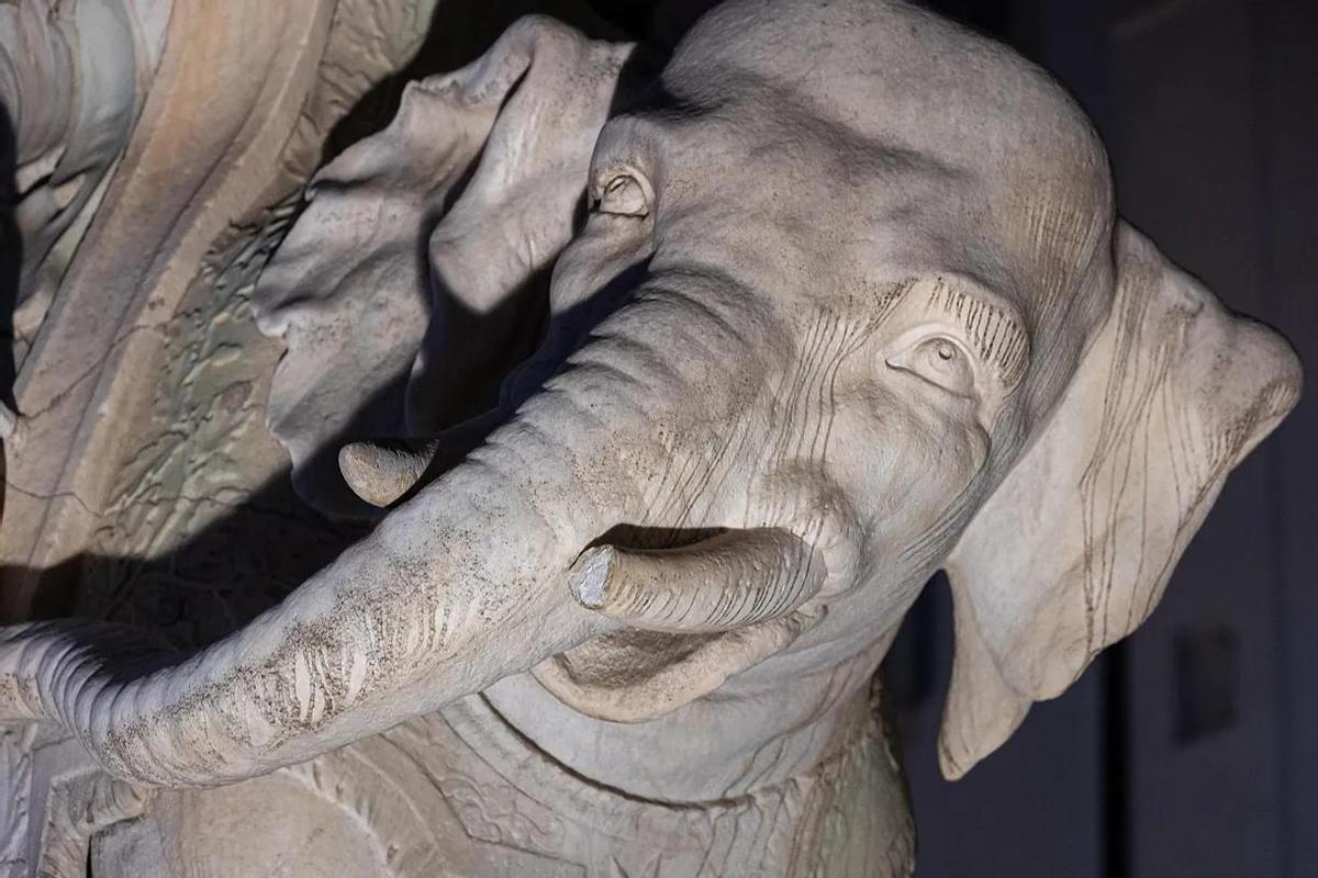 La escultura de Bernini, el 'Elefantillo'.