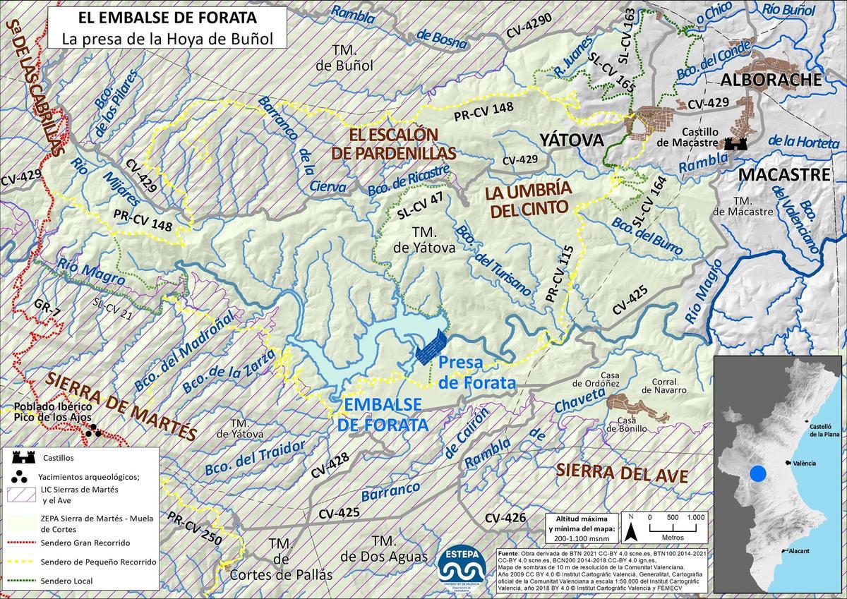 El embalse de Forata.