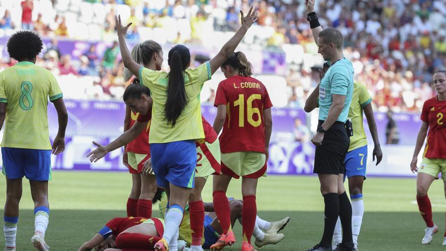 Juegos Olímpicos, fútbol femenino: Brasil - España, en imágenes