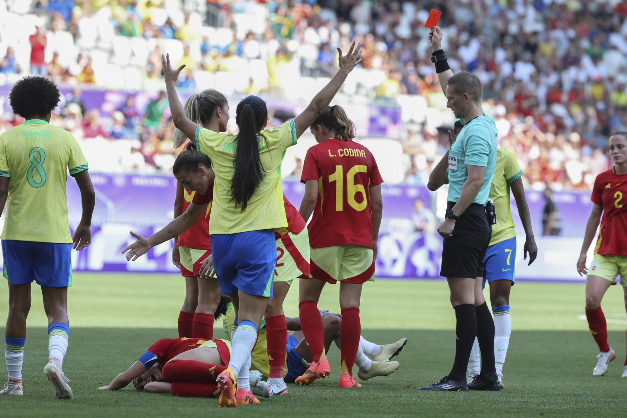 Fútbol Femenino. Brasil - España