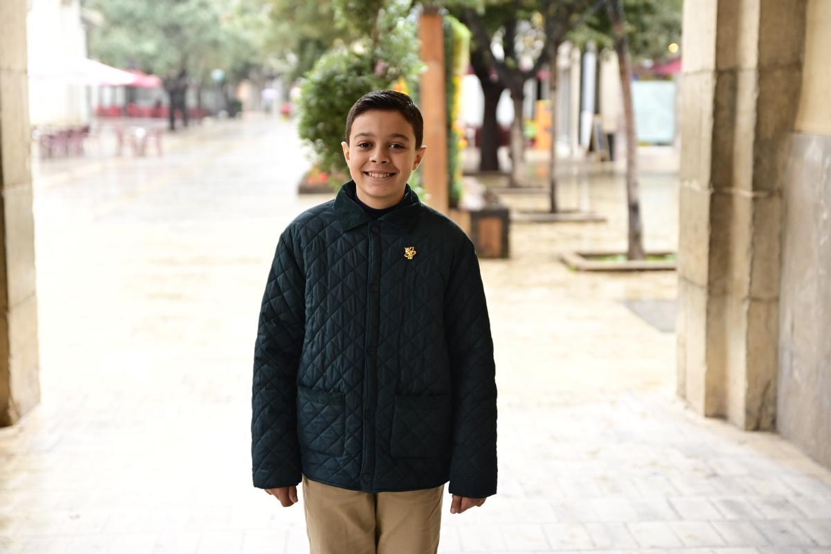Pablo Gil Archilés és el president infantil de la gaiata 7 Cor de la Ciutat.