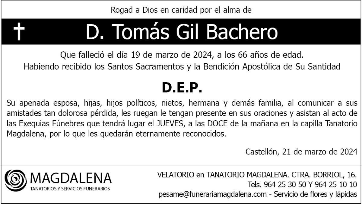 D. Tomás Gil Bachero
