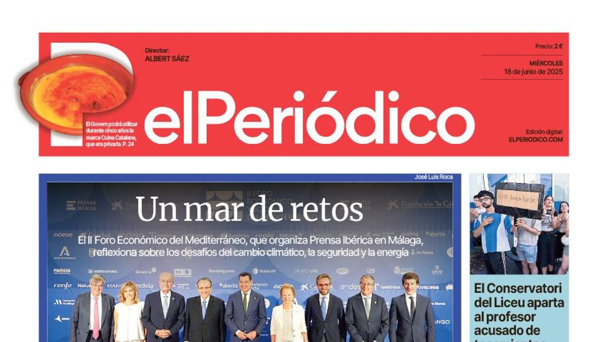 La portada de EL PERIÓDICO del 18 de junio de 2025