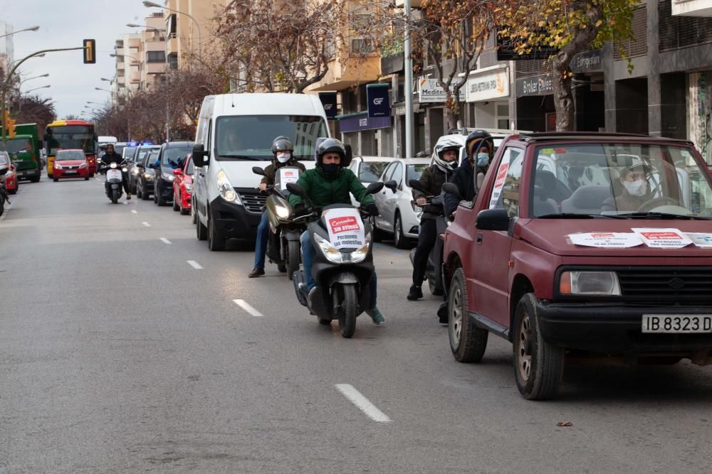 La caravana ha salido las 11 horas del ''parking'' del Pare Josep Manxarell de es Gorg, en Vila
