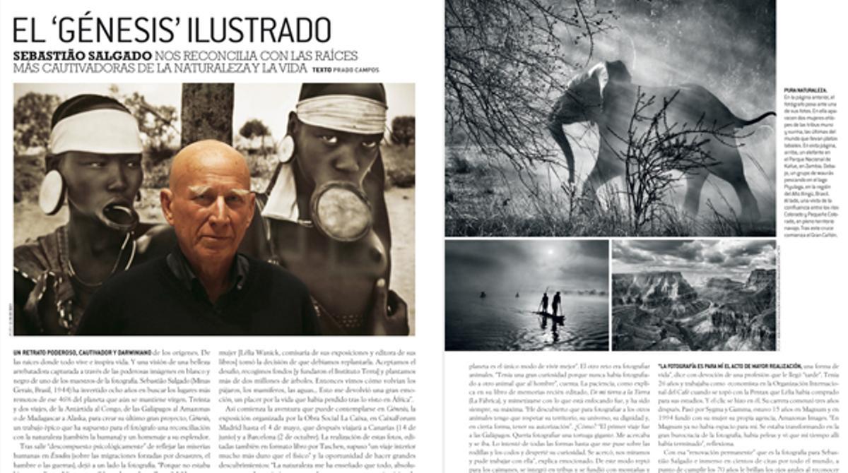 Sebastiao Salgado ens mostra la seva ’Gènesi il·lustrada’.