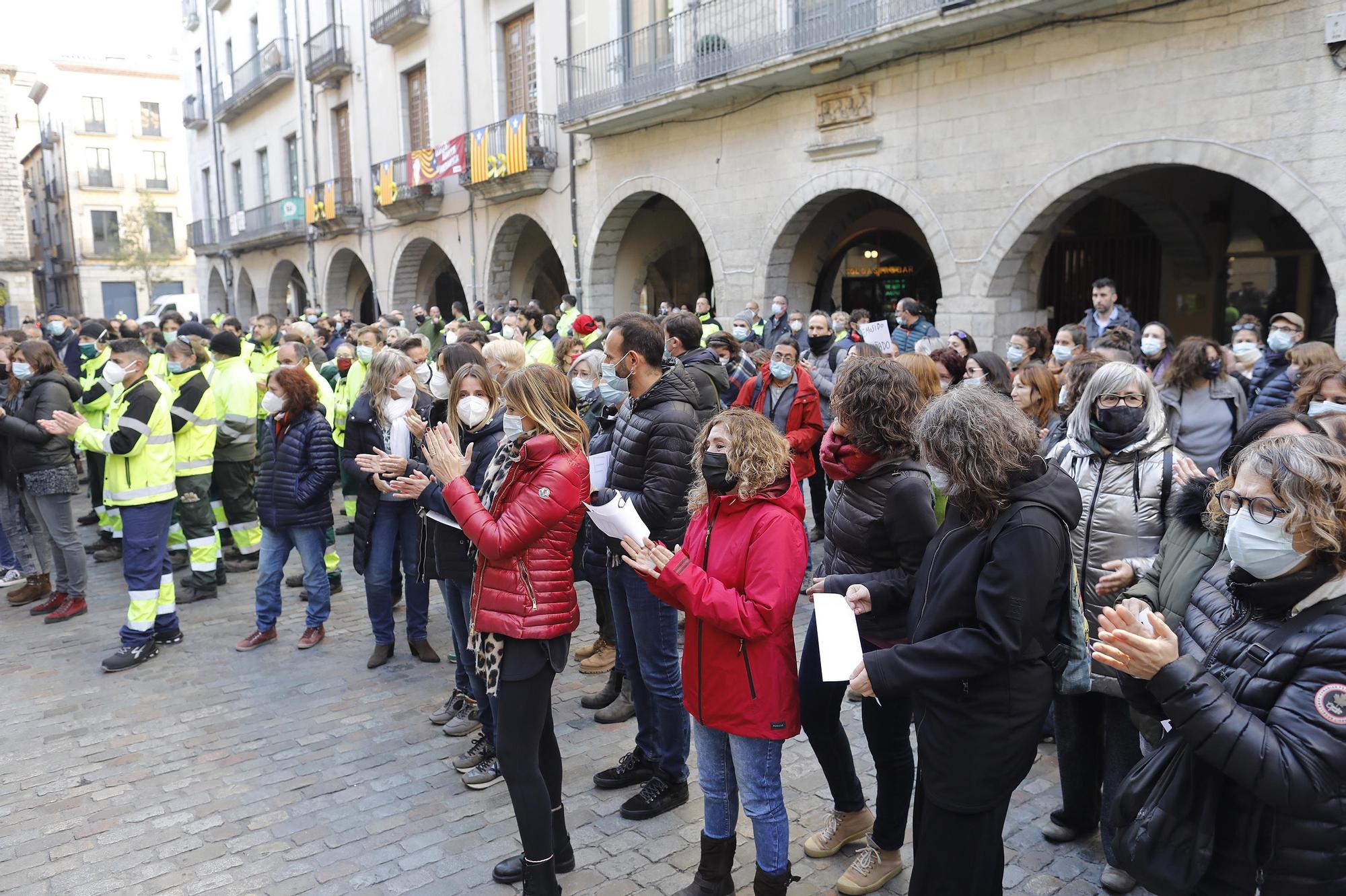 Protesta de treballadors de l’Ajuntament de Girona