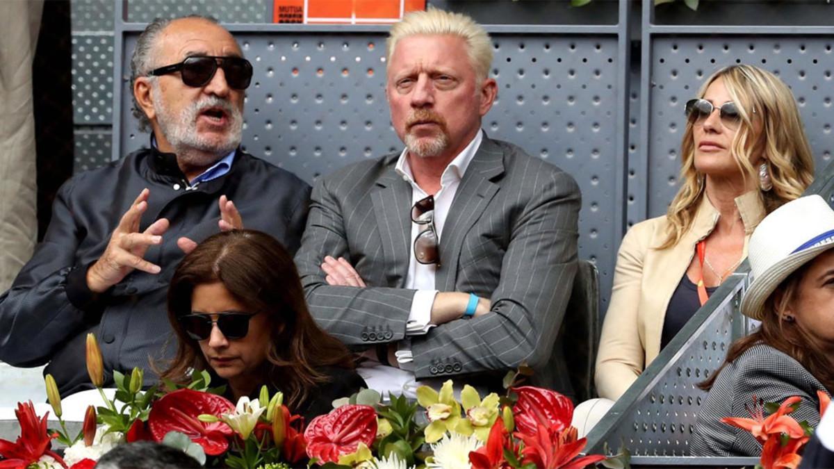 Tiriac, junto a Boris Becker, en el pasado Mutua Madrid Open