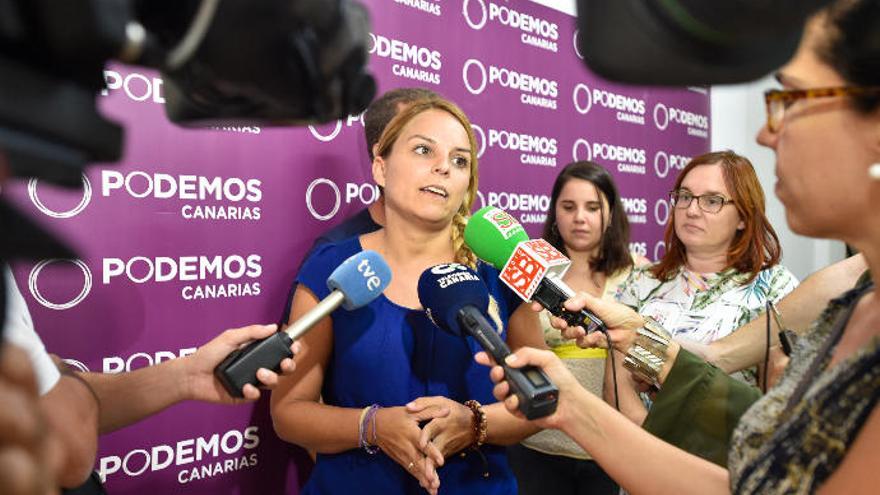 Noemí Santana, secretaria general de Podemos en Canarias