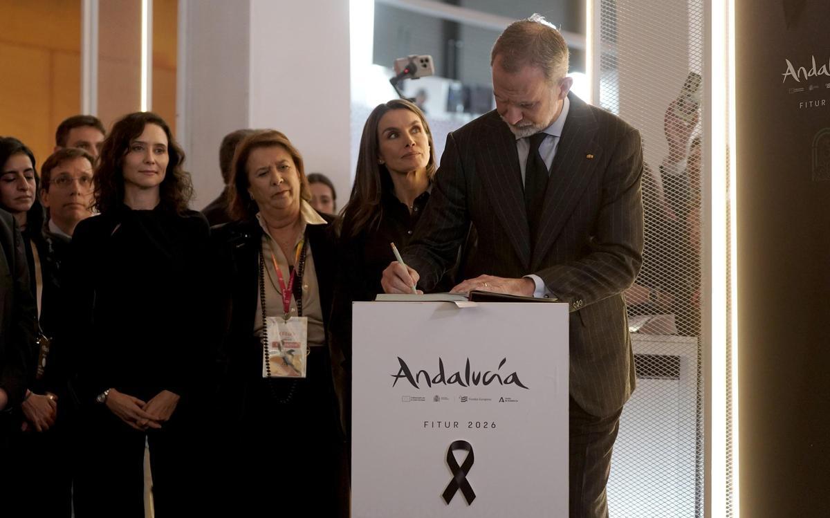 Los reyes Felipe VI y Letizia en la inauguración de Fitur 2026.