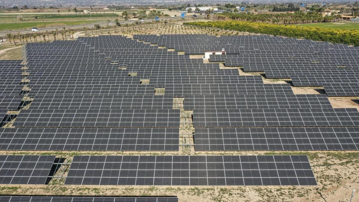 Una planta solar situada en la provincia de Alicante.