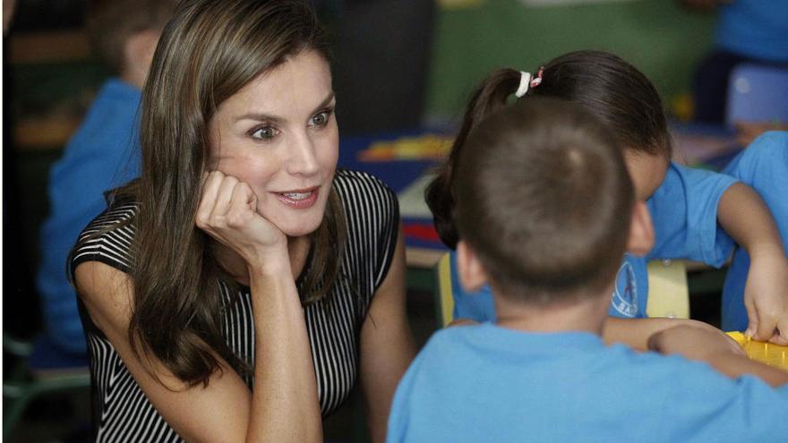 La Reina Letizia en la inauguración del curso escolar (archivo). // C. García