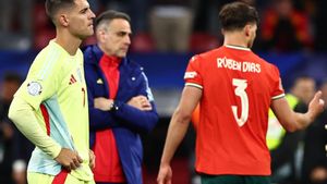 Morata, durante el partido contra Portugal de la Nations en Alemania.