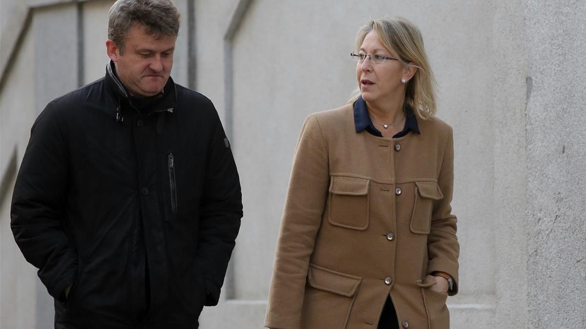 Neus Munté a su llegada al Tribunal Supremo para declarar ante el juez Pablo Llarena