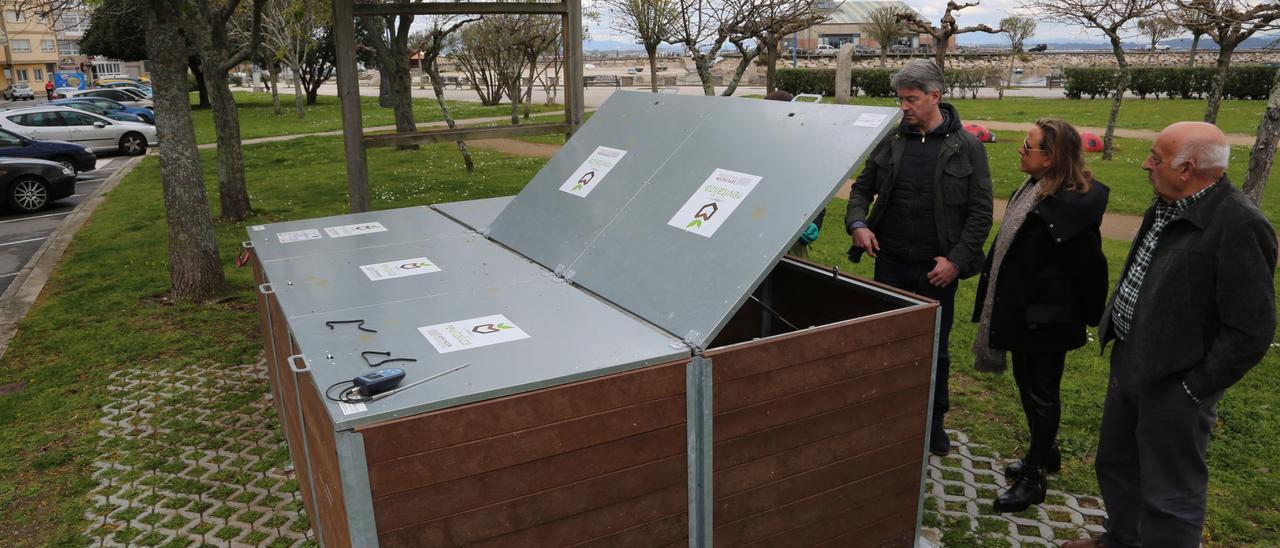 Imagen de archivo de la instalación de composteros en O Grove.