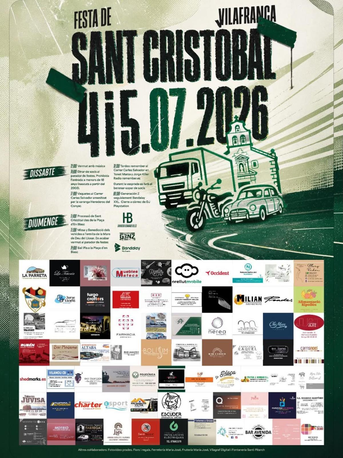 Cartell de Sant Cristóbal 2026.