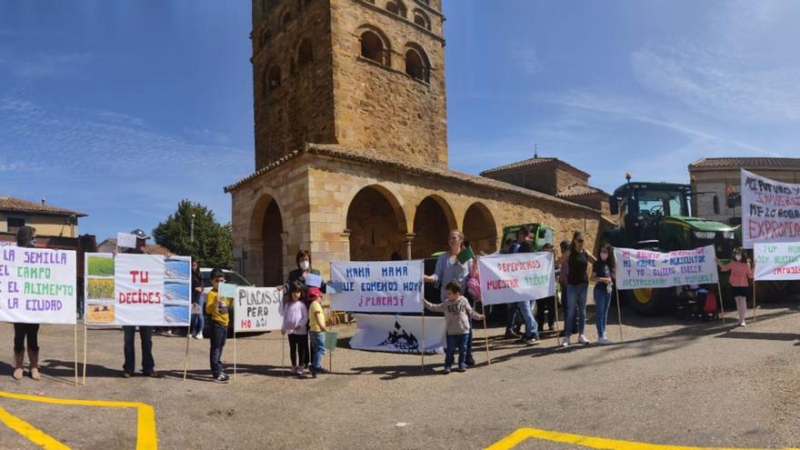 Tábara se manifiesta para proteger la agricultura frente a las placas solares