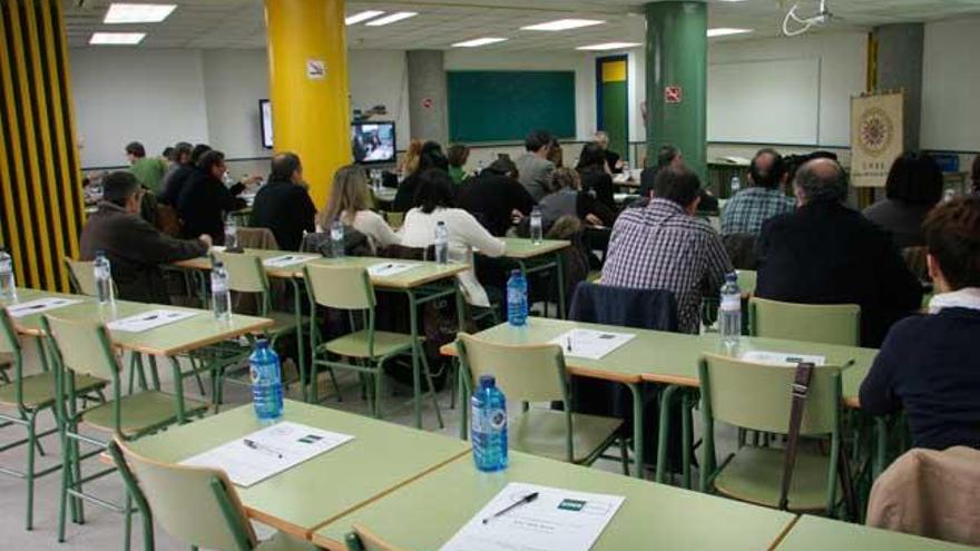 Un aula del campus de Ourense.//I. Osorio