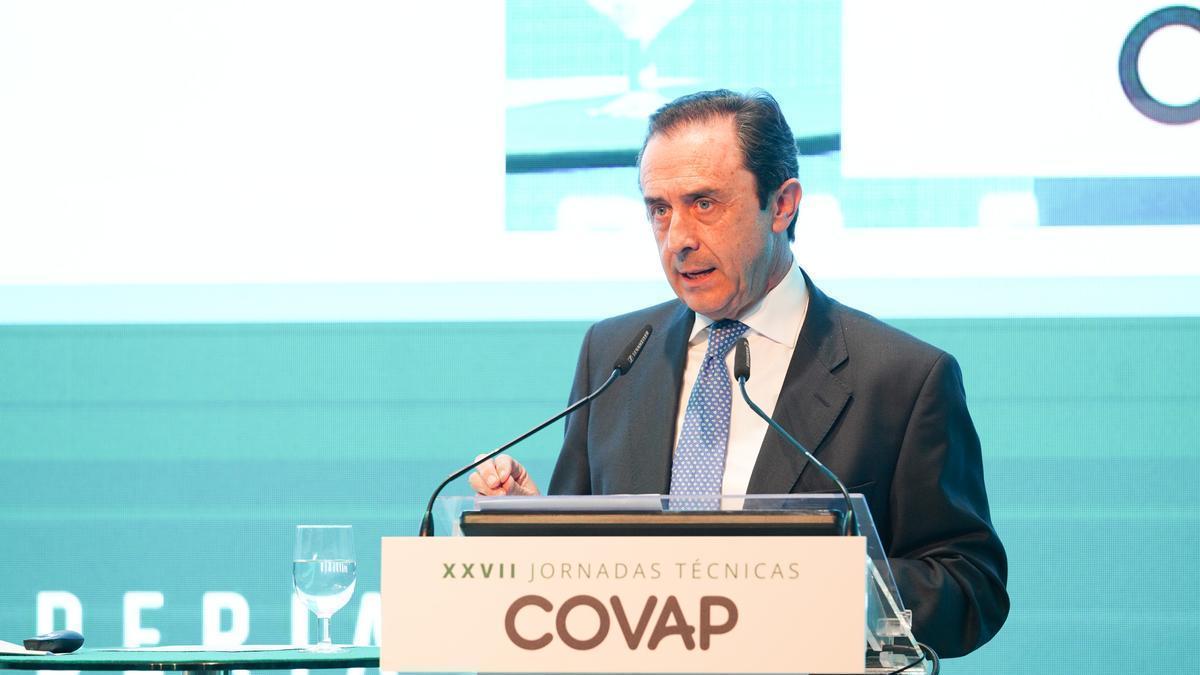 El presidente de Covap, Ricardo Delgado, en las anteriores jornadas técnicas de Covap.