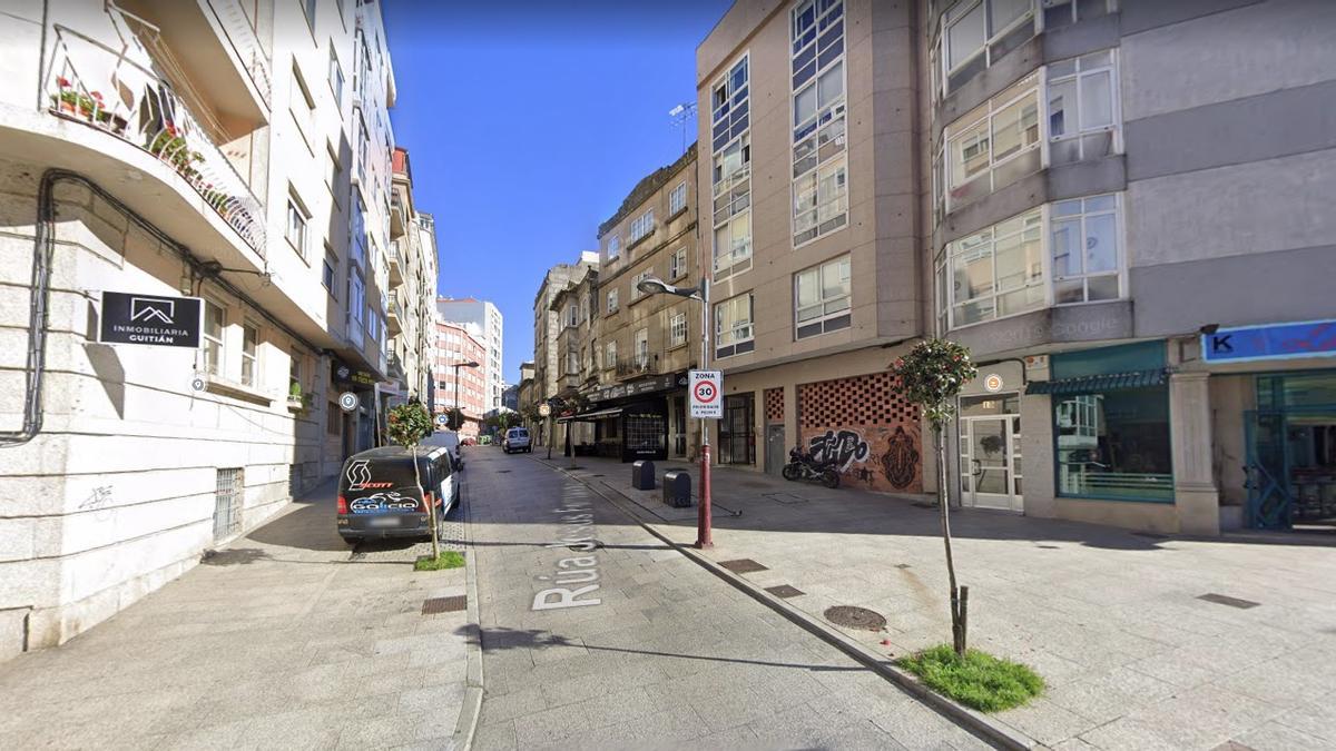 La calle Jesús Fernández donde ocurrió la agresión.