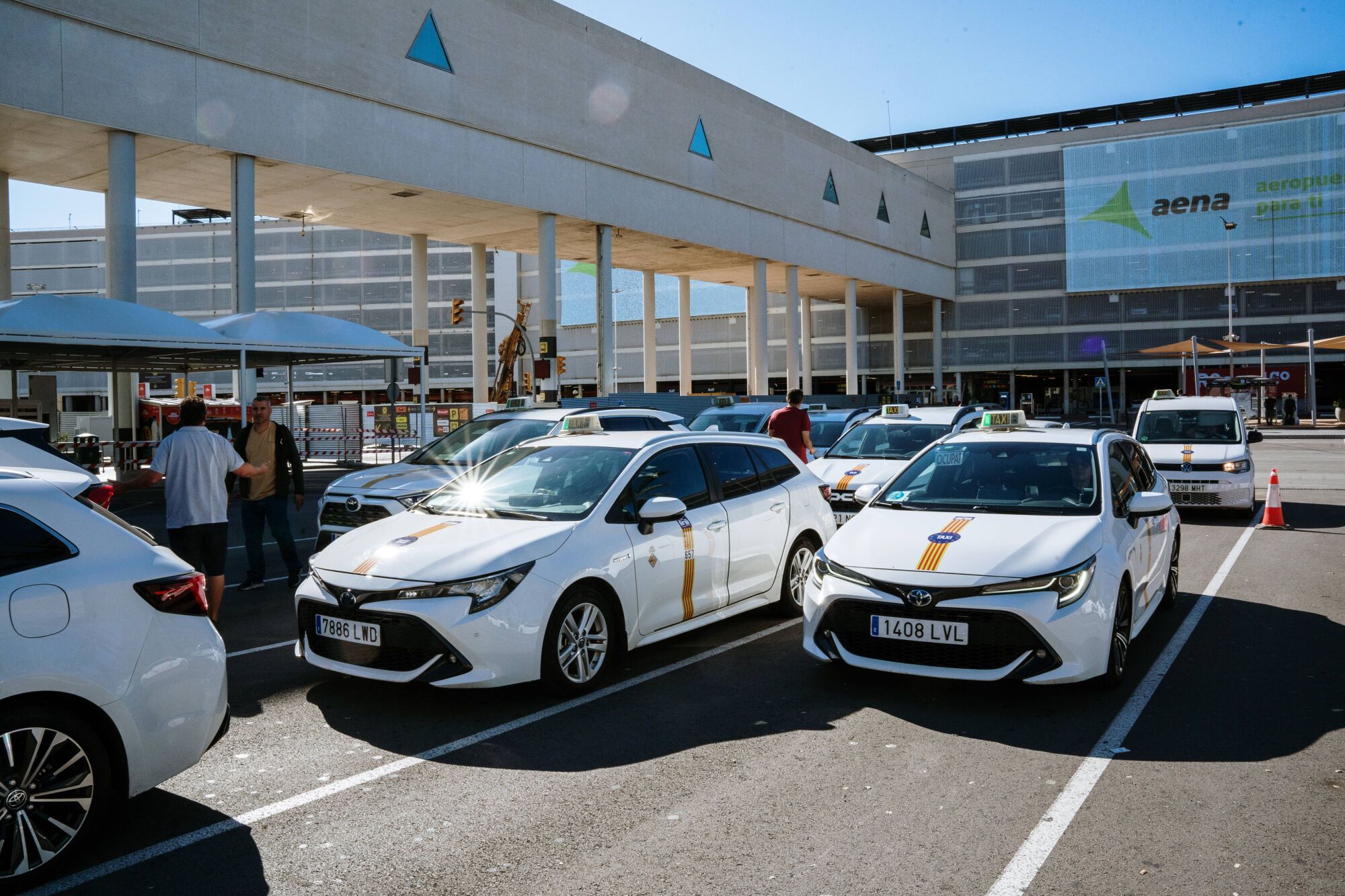 Taxis aeropuerto de Palma Son Sant Joan - Nueva parada de taxis - Obras aeropuerto