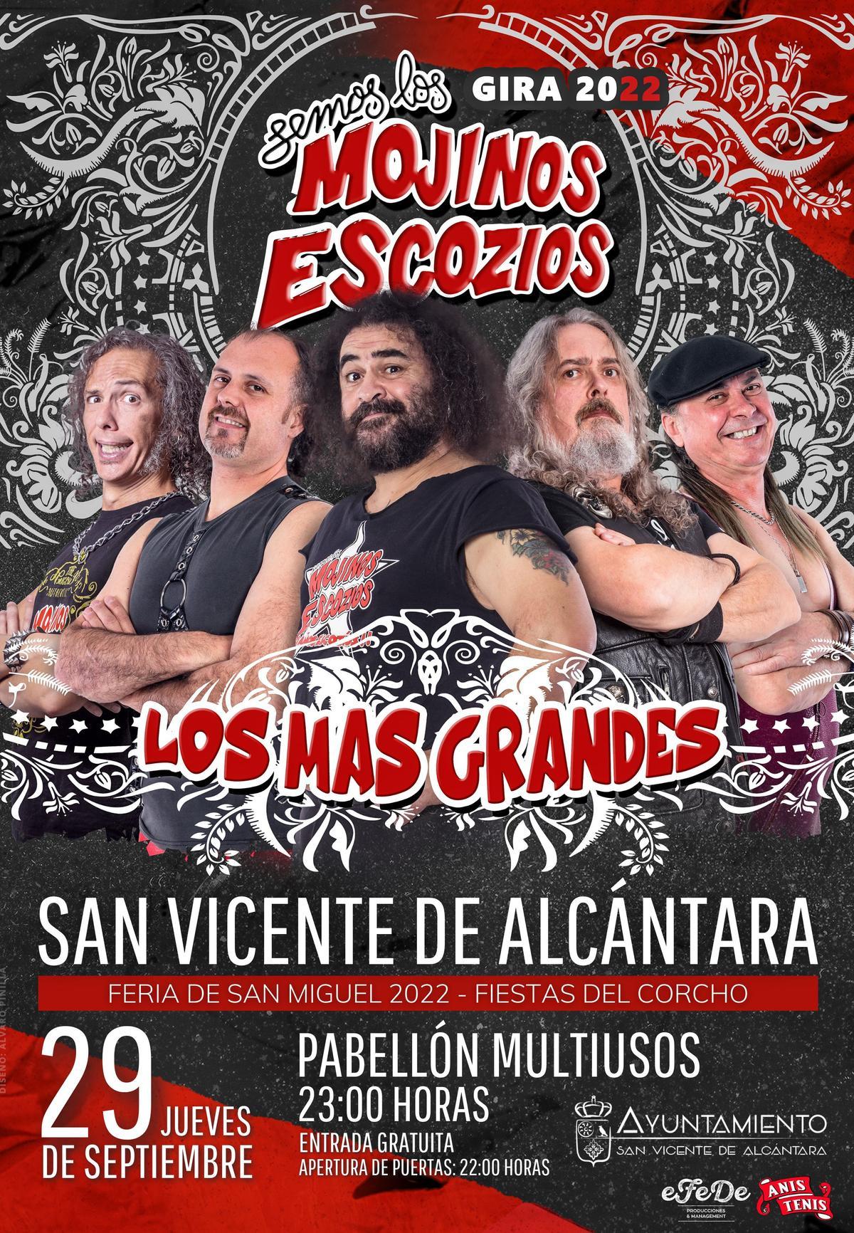 Mojinos Escozíos actúa el jueves 29 de septiembre en San Vicente de Alcántara.