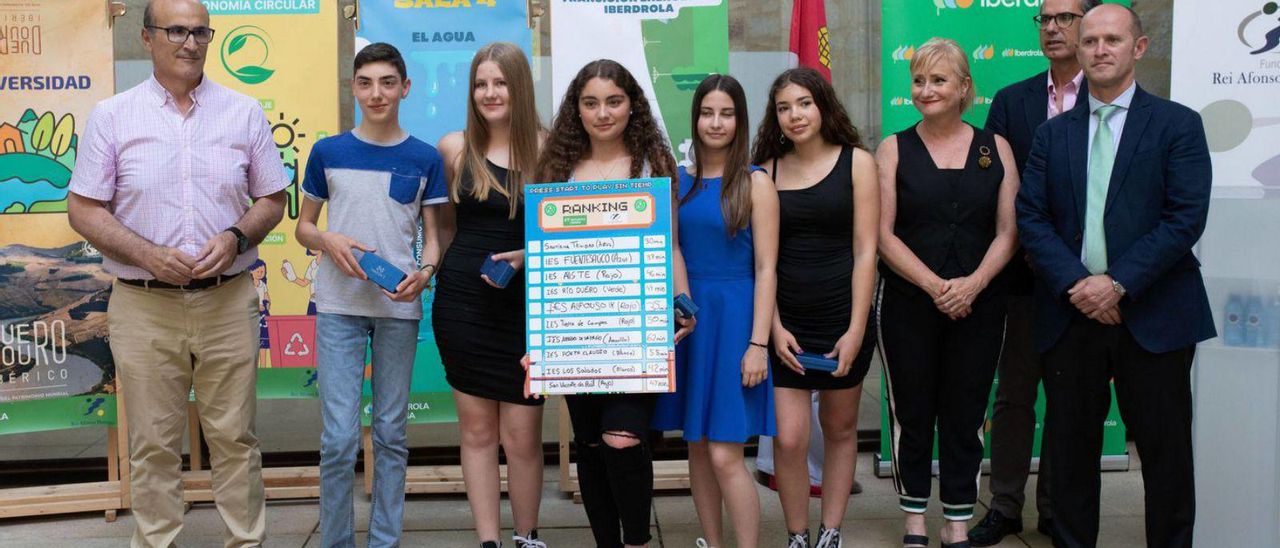 Los alumnos del IES Arribes de Sayago, ganadores de la segunda edición del concurso. | Ana Burrieza