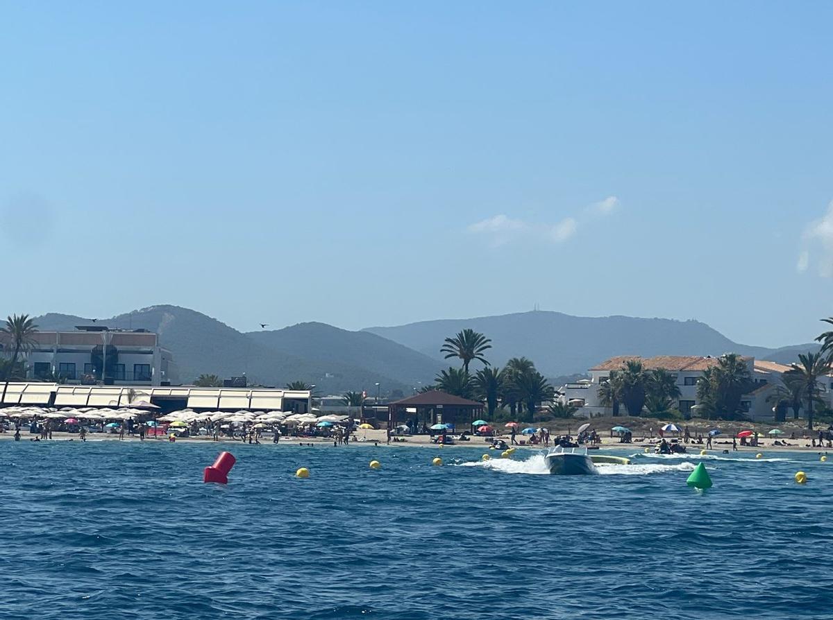 Motos de agua en Platja d'en Bossa