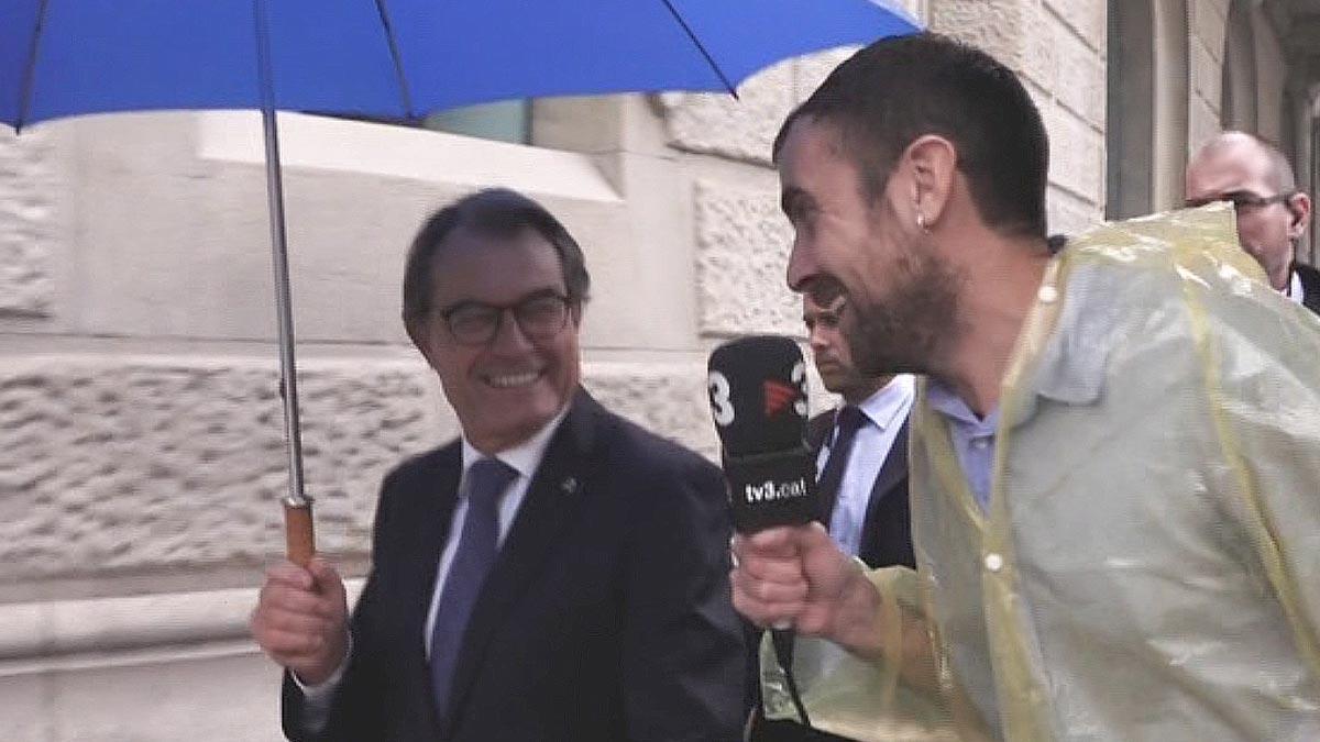 Joel Díaz con Artur Mas (’APM’, TV-3).