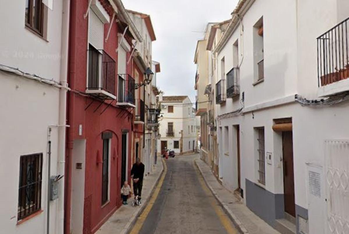 Una de las calles de Dénia