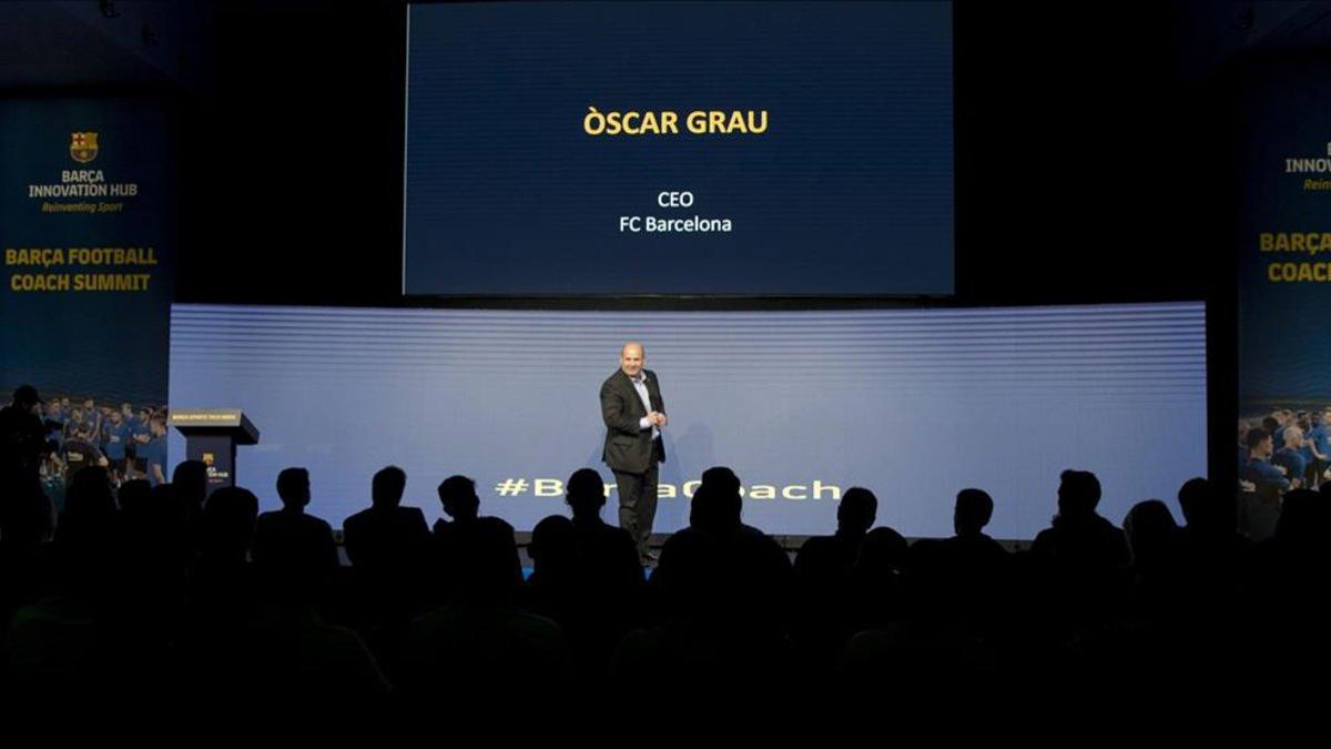 Òscar Grau presentó la 'Barça Sports Tech Week'