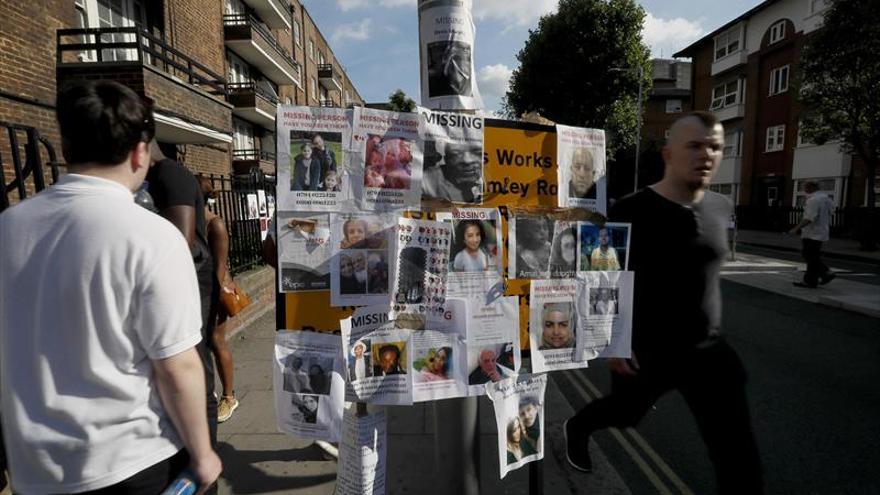 La Policía eleva a 58 el número de fallecidos por el incendio de Londres