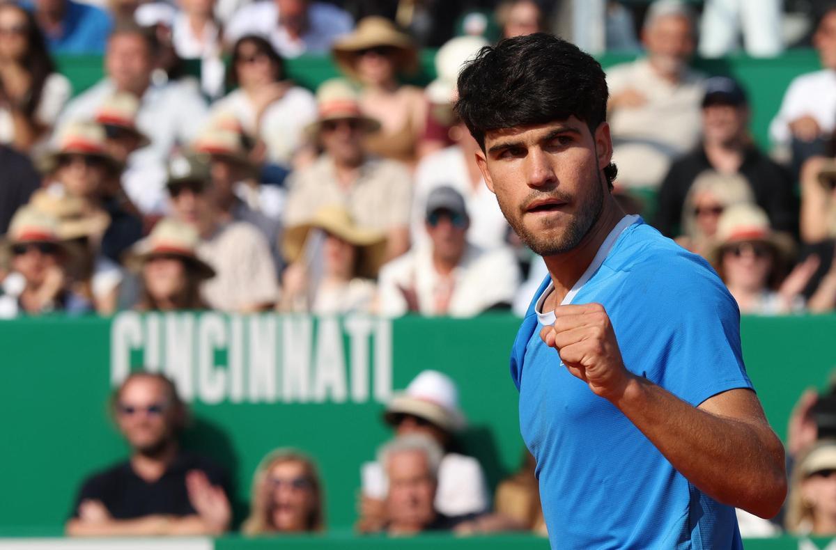 Carlos Alcaraz, en el torneo de Montecarlo
