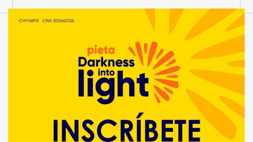 Marcha solidaria. Darkness into light