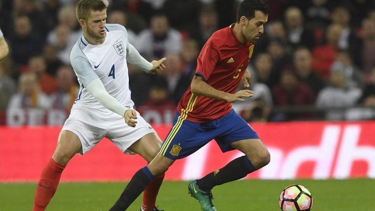 Imagen de un amistoso entre Inglaterra y España disputado en Wembley hace dos años