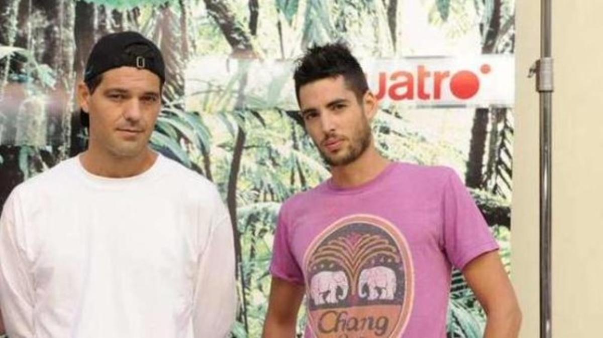 Santi Trancho al costat del seu company Frank Cuesta, del programa ’Frank de la jungla’.