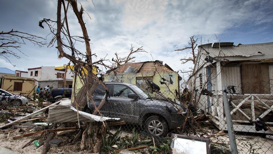 Devastación al paso del huracán Irma