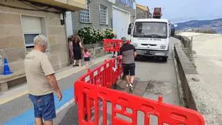 El vial de O Con en Moaña vuelve a hundirse
