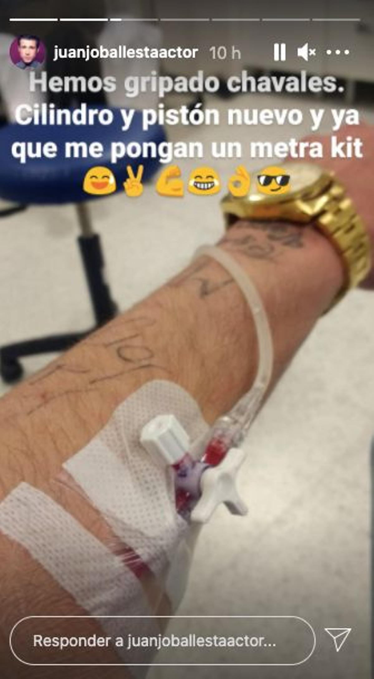 Juan José Ballesta ingresado en el hospital