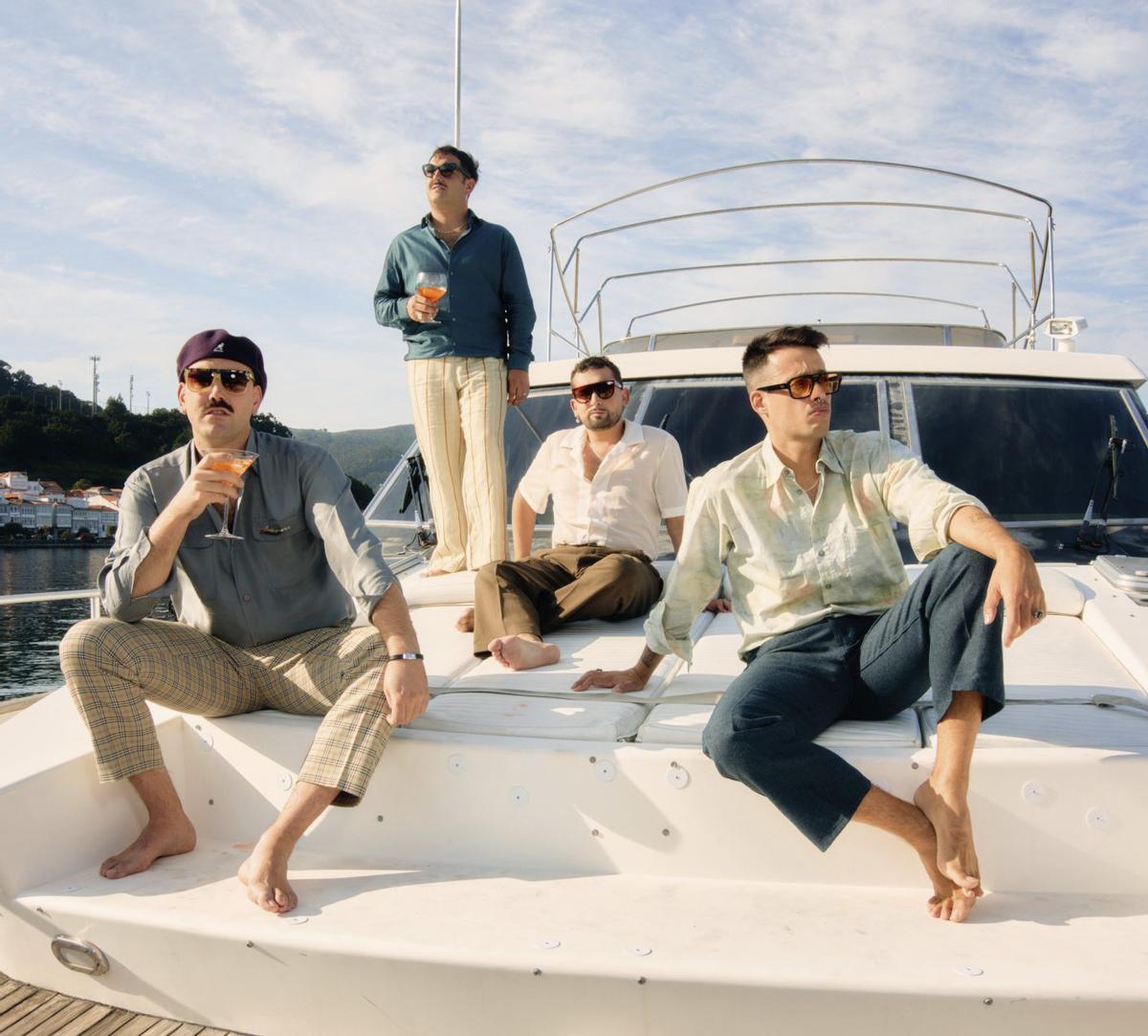 Fotografía promocional de ‘Rapants Club’, o novo álbum da banda muradana